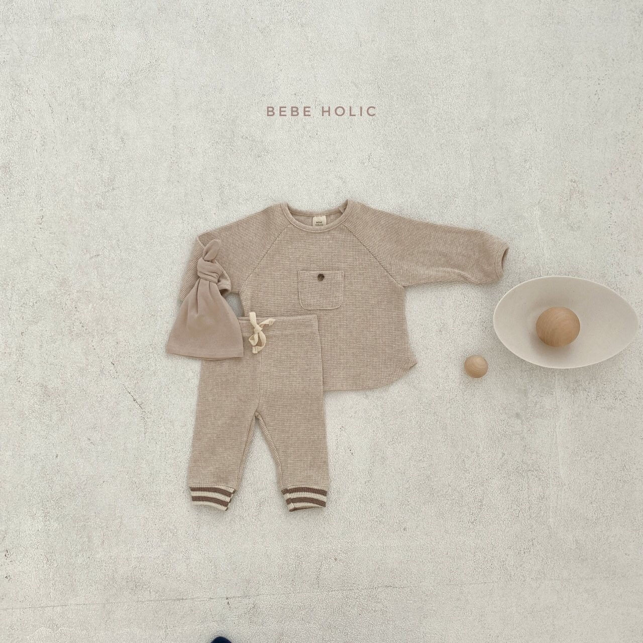 BEBE HOLIC - Korean Children Fashion - #Kfashion4kids - Waffle Pocket Tee - 8