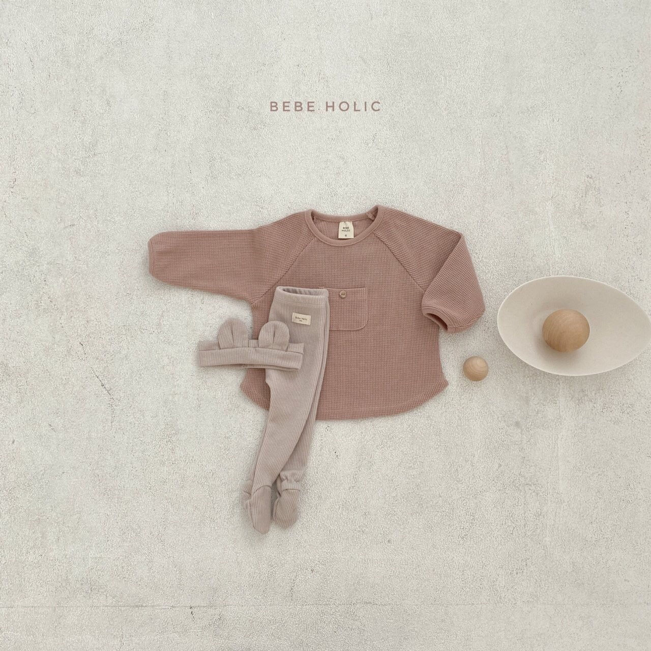 BEBE HOLIC - Korean Children Fashion - #Kfashion4kids - Waffle Pocket Tee - 9