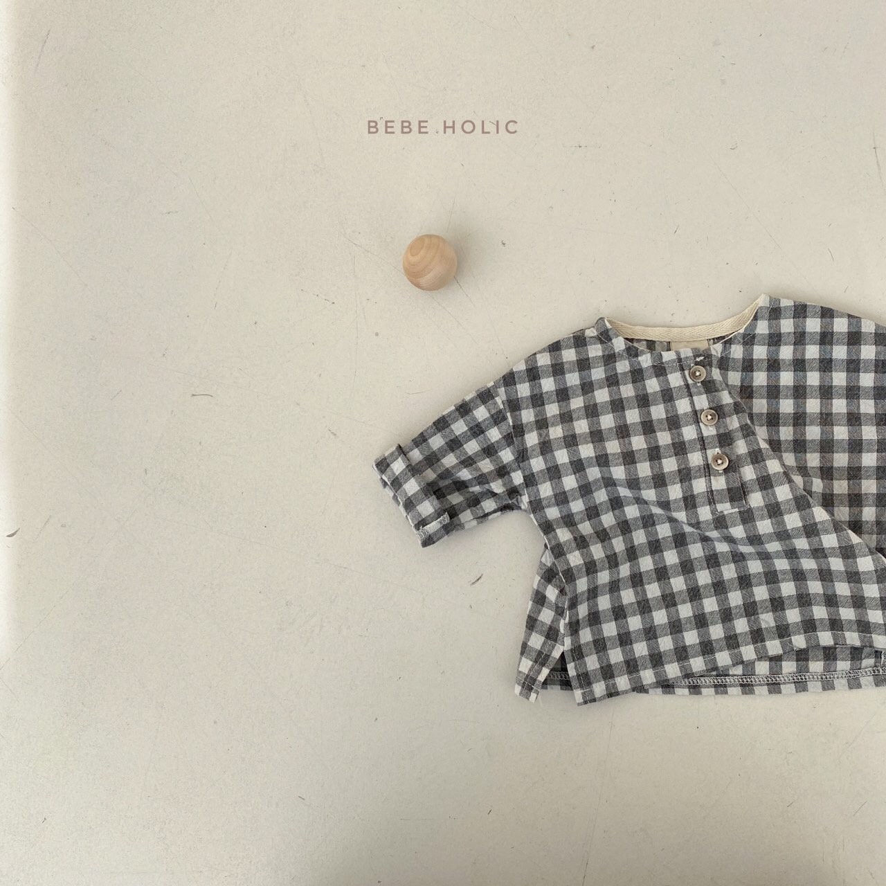 BEBE HOLIC - Korean Children Fashion - #Kfashion4kids - Check Shirt - 5