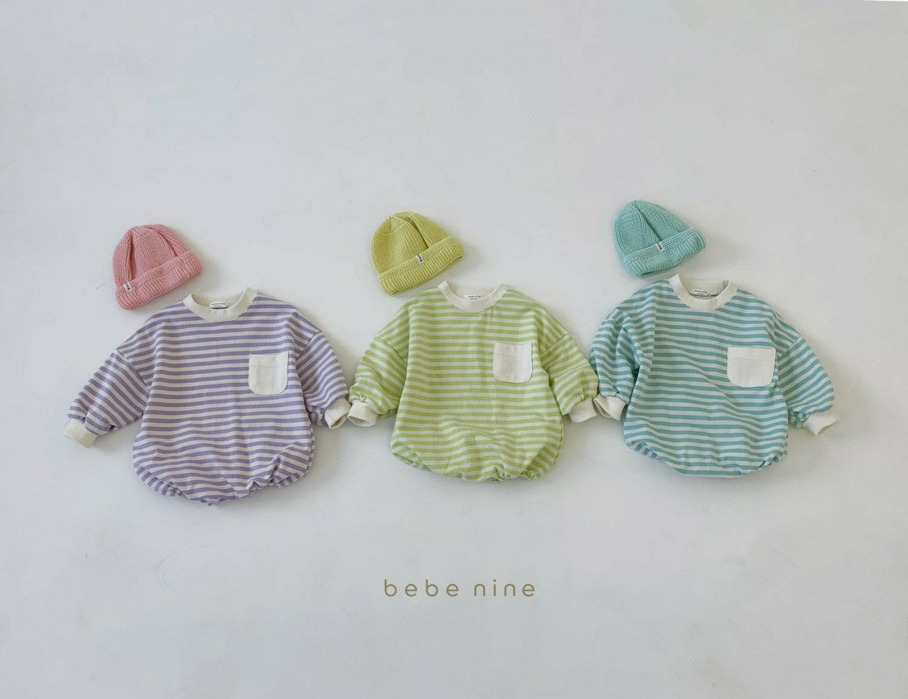 BEBE NINE - Korean Children Fashion - #Kfashion4kids - Candy Stripe Bodysuit - 2