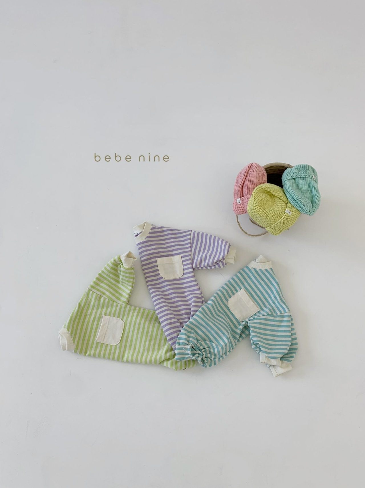 BEBE NINE - Korean Children Fashion - #Kfashion4kids - Candy Stripe Bodysuit - 5