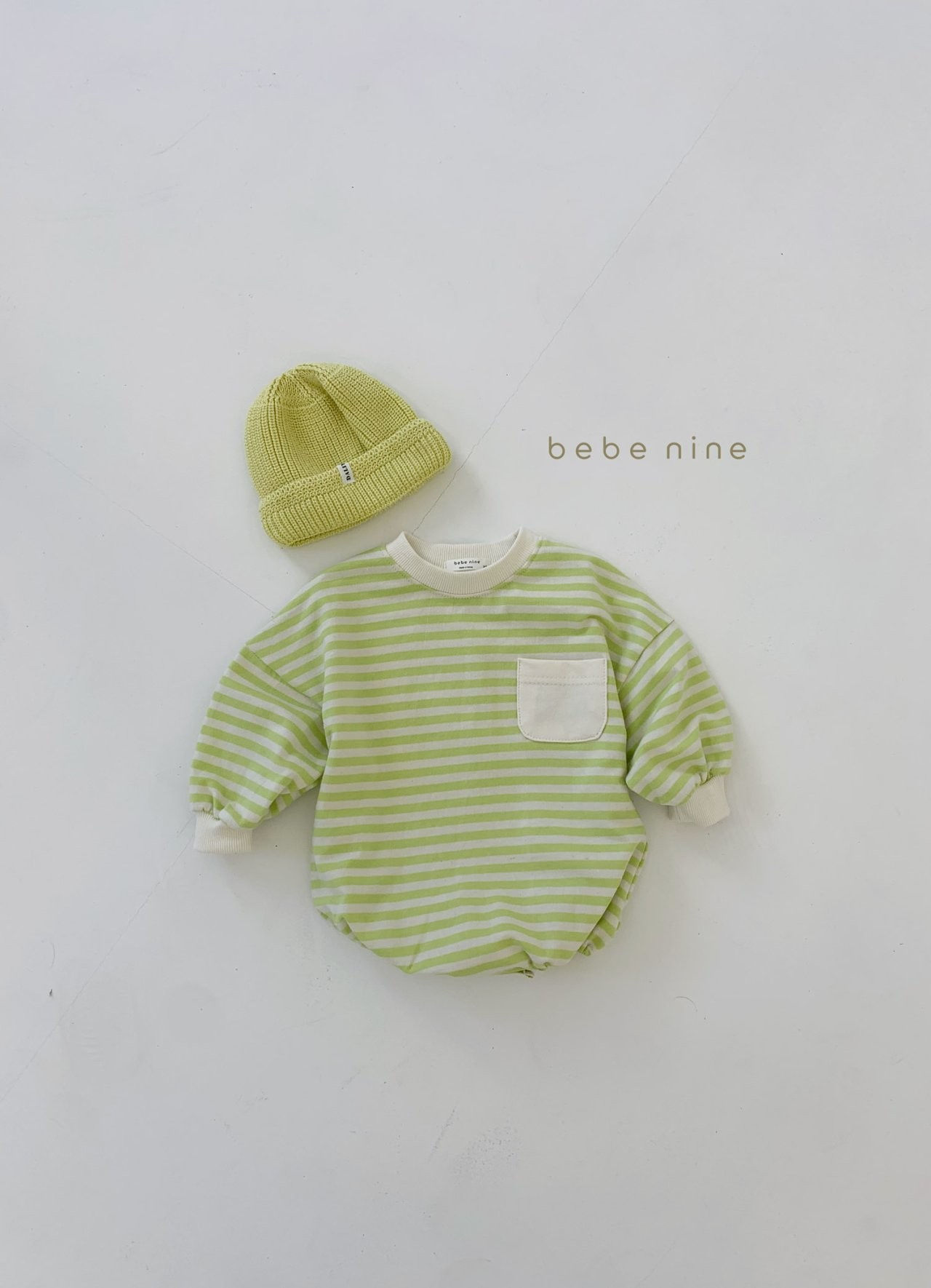 BEBE NINE - Korean Children Fashion - #Kfashion4kids - Candy Stripe Bodysuit - 6