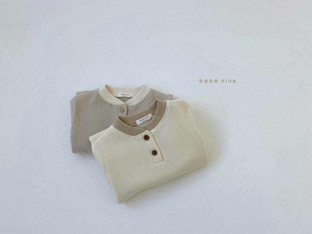 BEBE NINE - Korean Children Fashion - #Kfashion4kids - Butter Waffle Bodysuit - 4