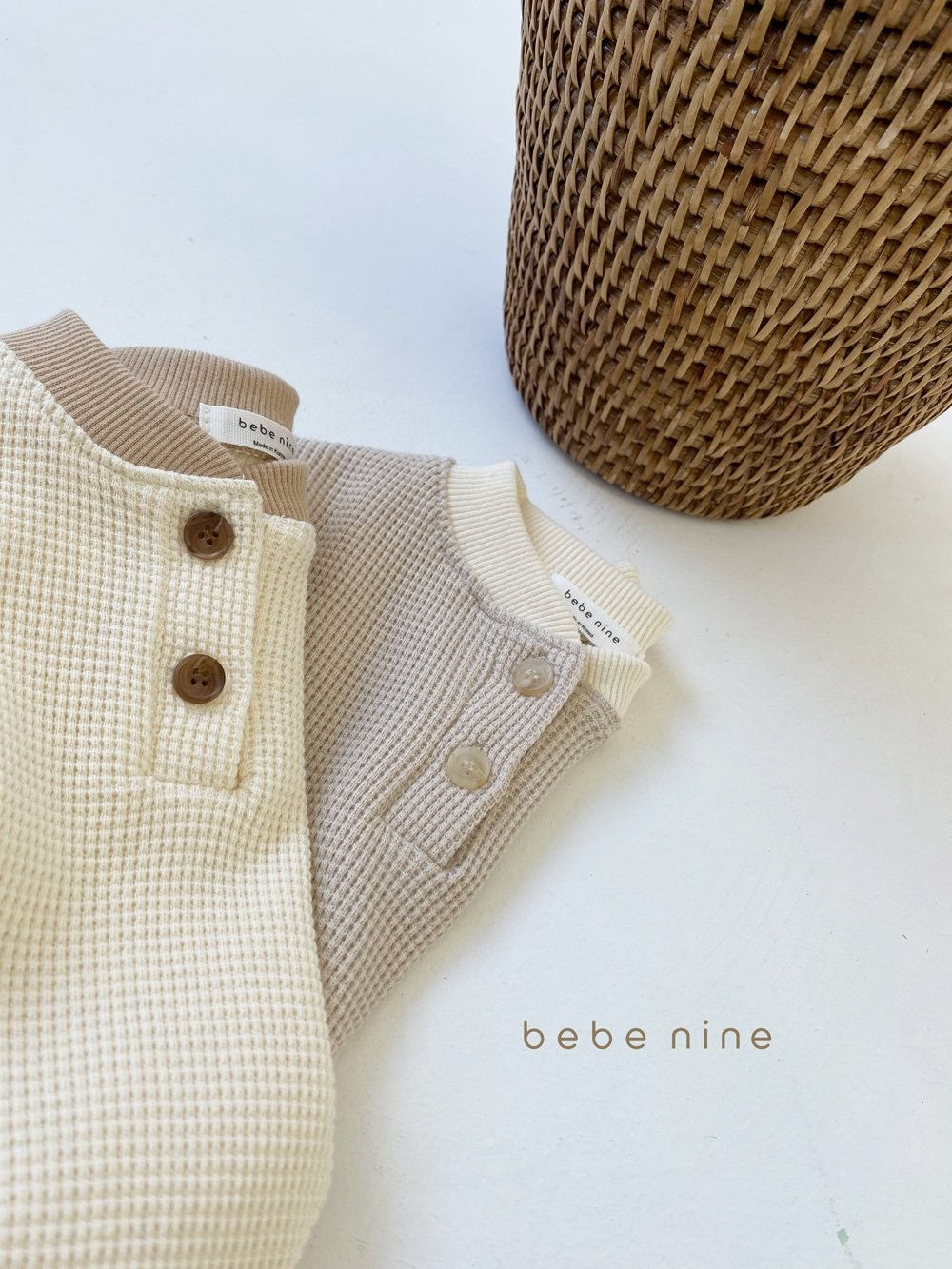 BEBE NINE - Korean Children Fashion - #Kfashion4kids - Butter Waffle Bodysuit - 8