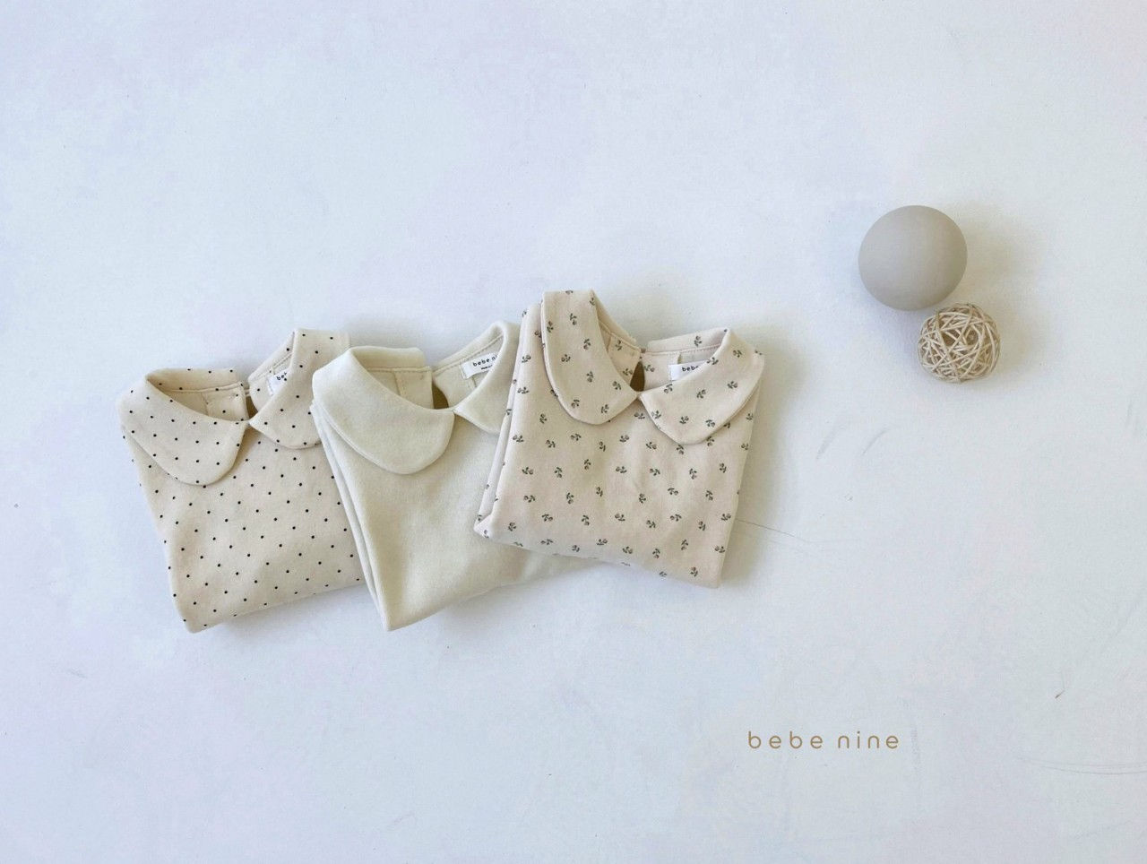 BEBE NINE - Korean Children Fashion - #Kfashion4kids - Round Collar Tee