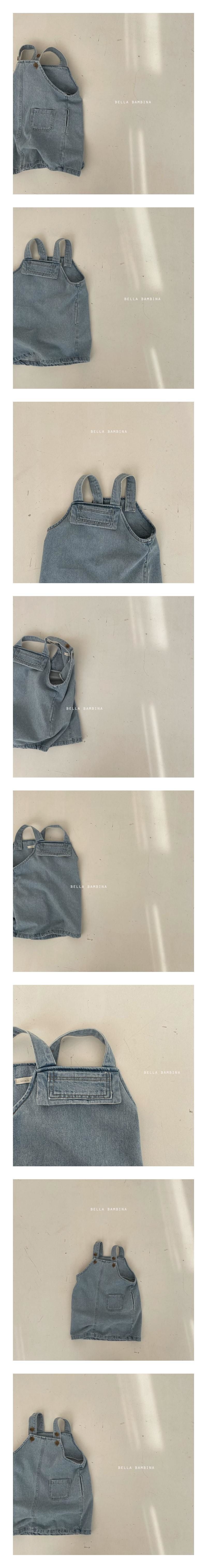 BELLA BAMBINA - Korean Children Fashion - #Kfashion4kids - Rada Denim Suspender One-piece
