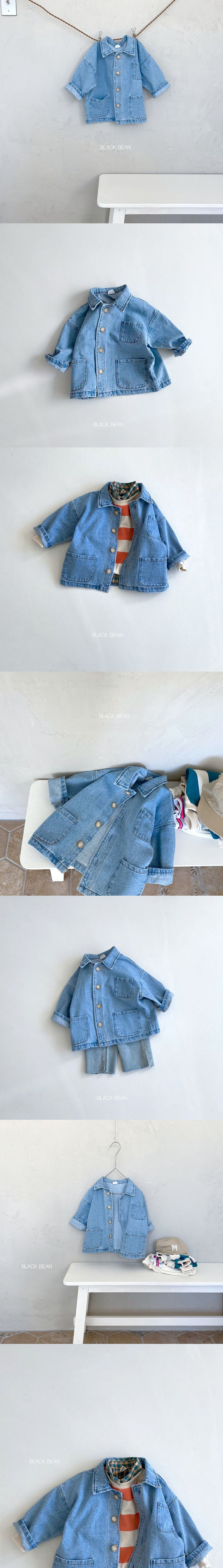 BLACK BEAN - Korean Children Fashion - #Kfashion4kids - Pocket Denim Jacket - 2