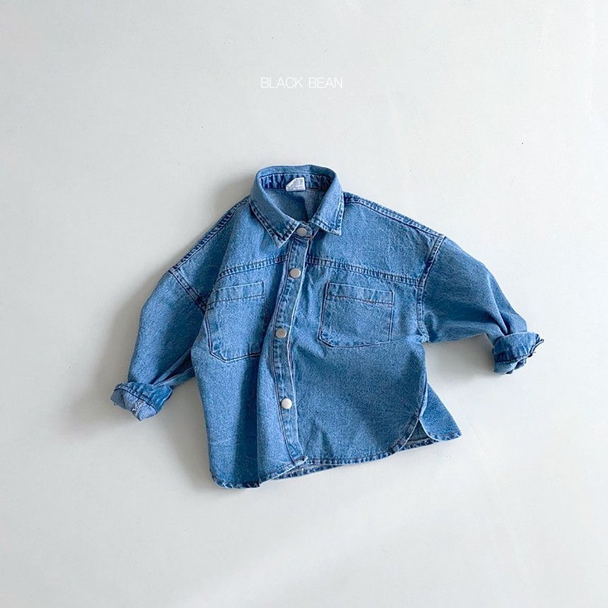 BLACK BEAN - Korean Children Fashion - #Kfashion4kids - Denim Shirt