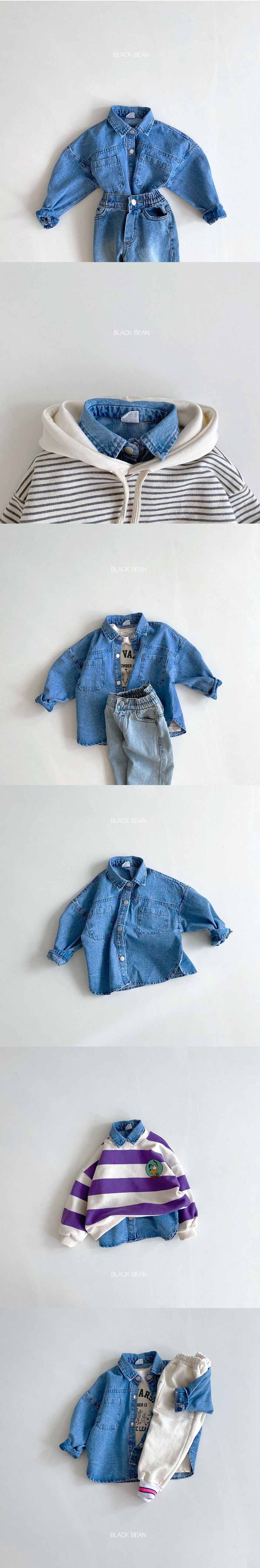BLACK BEAN - Korean Children Fashion - #Kfashion4kids - Denim Shirt - 2
