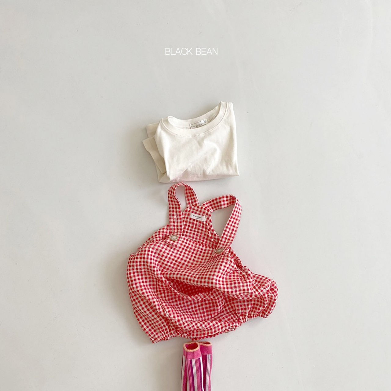 BLACK BEAN - Korean Children Fashion - #Kfashion4kids - Anny Suspender Tee Bloomer Set - 11