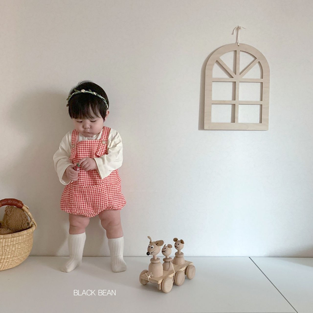BLACK BEAN - Korean Children Fashion - #Kfashion4kids - Anny Suspender Tee Bloomer Set - 3