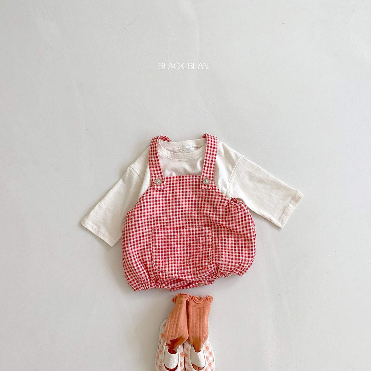 BLACK BEAN - Korean Children Fashion - #Kfashion4kids - Anny Suspender Tee Bloomer Set - 7