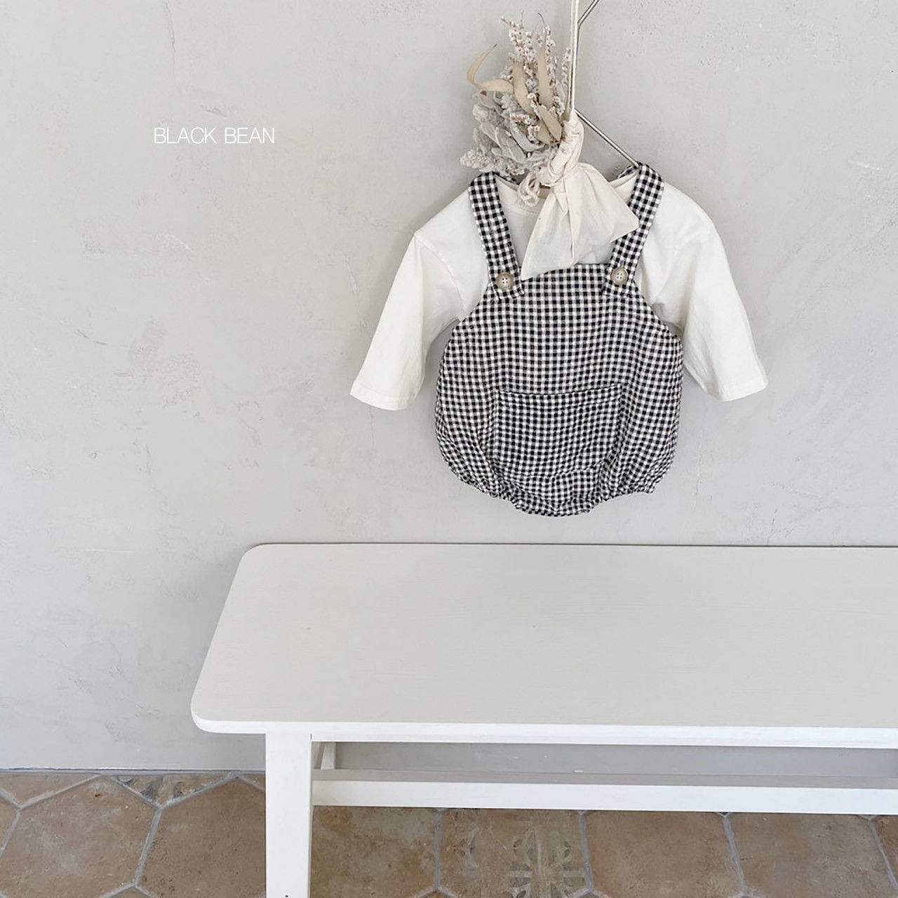 BLACK BEAN - Korean Children Fashion - #Kfashion4kids - Anny Suspender Tee Bloomer Set - 8