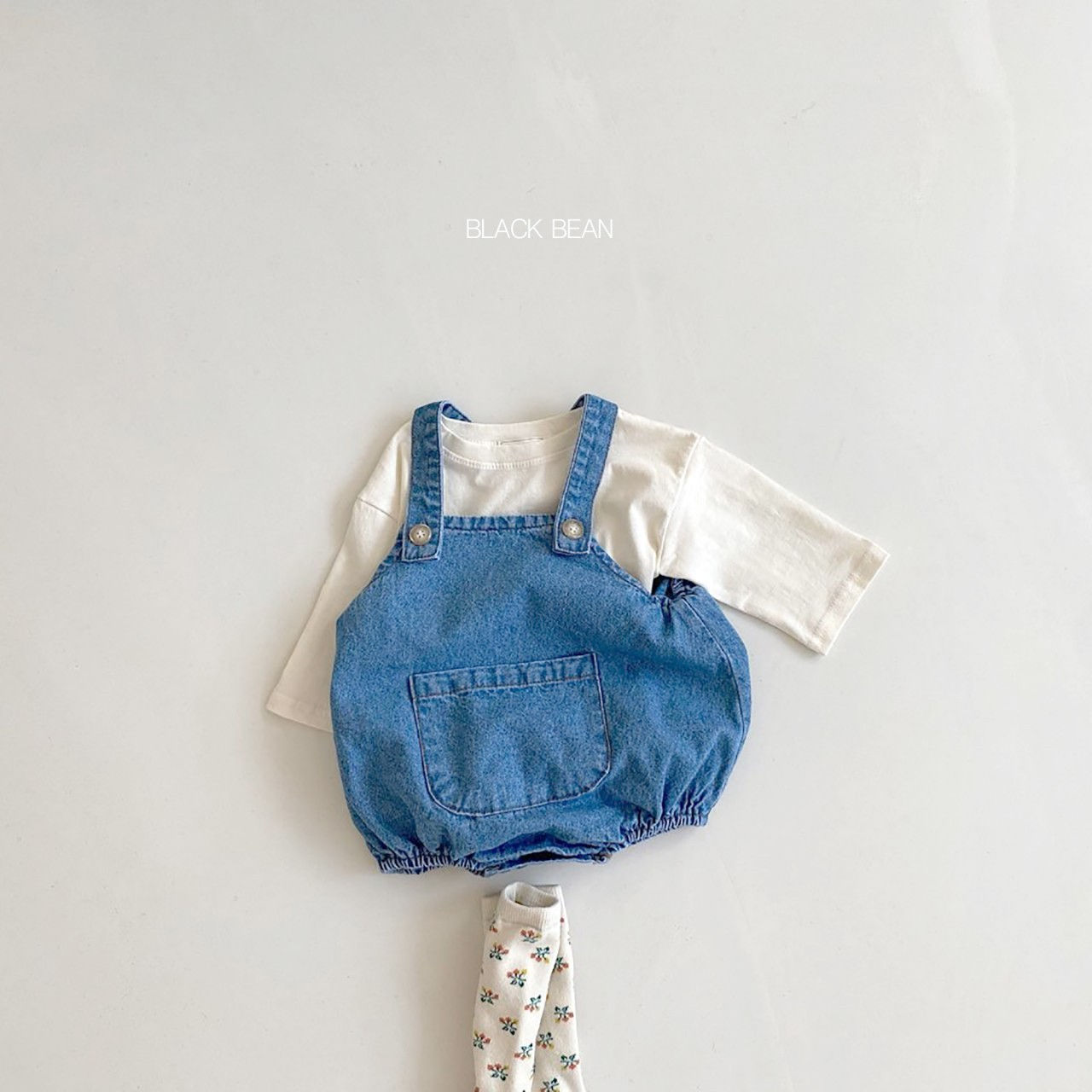 BLACK BEAN - Korean Children Fashion - #Kfashion4kids - Anny Suspender Tee Bloomer Set - 9