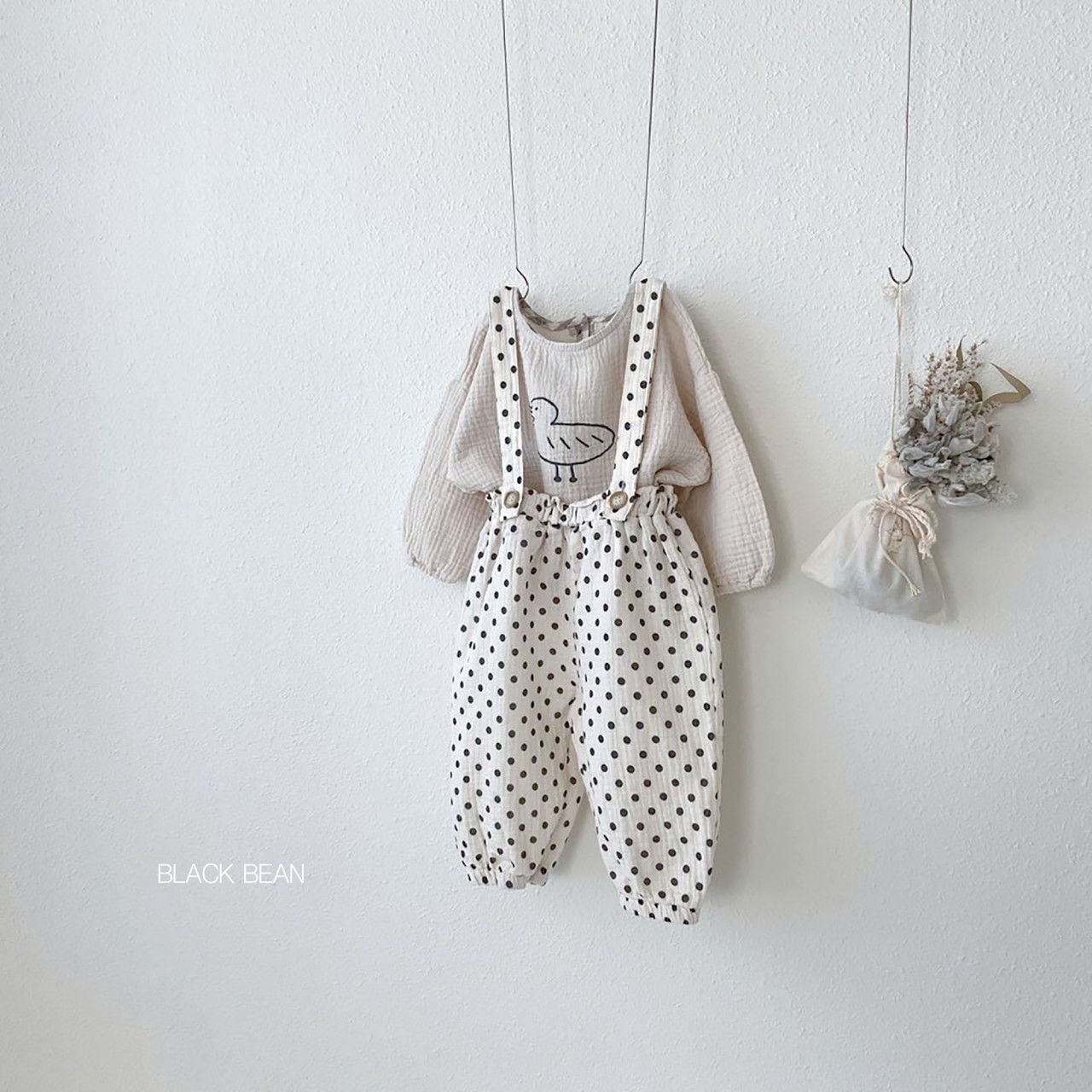 BLACK BEAN - Korean Children Fashion - #Kfashion4kids - Merry Suspender Pants - 6