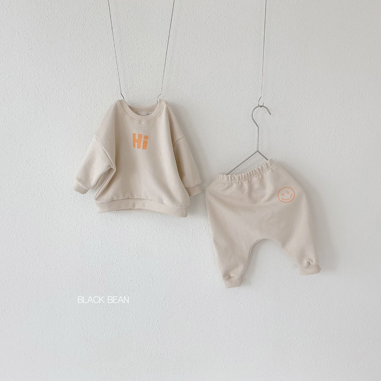BLACK BEAN - Korean Children Fashion - #Kfashion4kids - Bebe Hi Top Bottom Set - 11