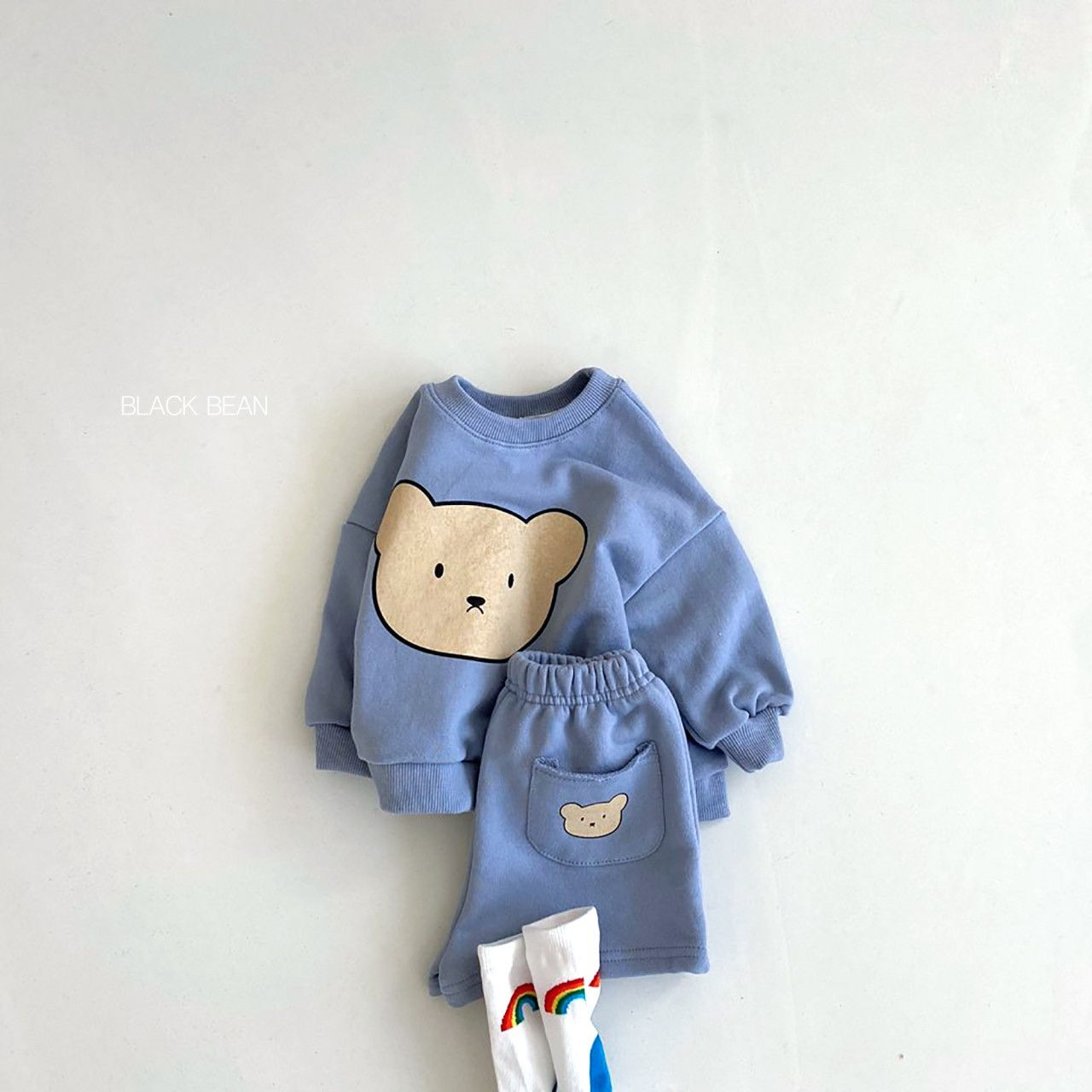 BLACK BEAN - Korean Children Fashion - #Kfashion4kids - Honey Bebe Top Bottom Set - 10