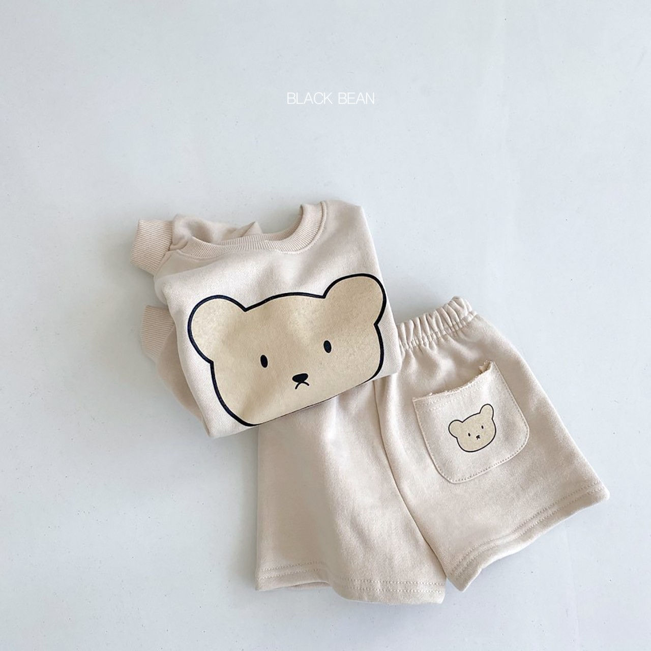BLACK BEAN - Korean Children Fashion - #Kfashion4kids - Honey Bebe Top Bottom Set - 12