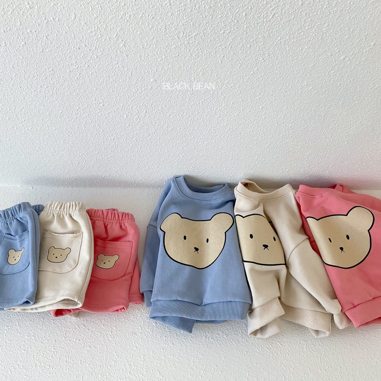 BLACK BEAN - Korean Children Fashion - #Kfashion4kids - Honey Bebe Top Bottom Set - 2