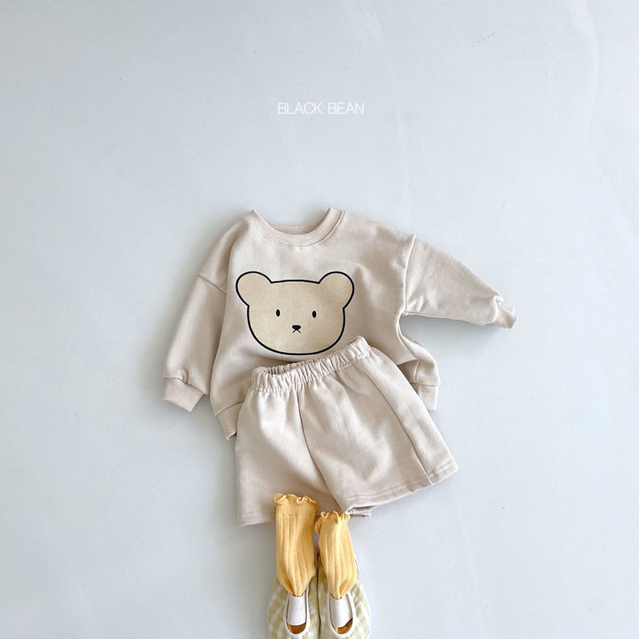 BLACK BEAN - Korean Children Fashion - #Kfashion4kids - Honey Bebe Top Bottom Set - 3
