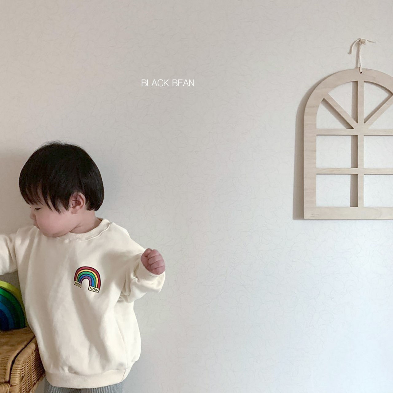 BLACK BEAN - Korean Children Fashion - #Kfashion4kids - Rainbow Bebe Top Bottom Set - 5