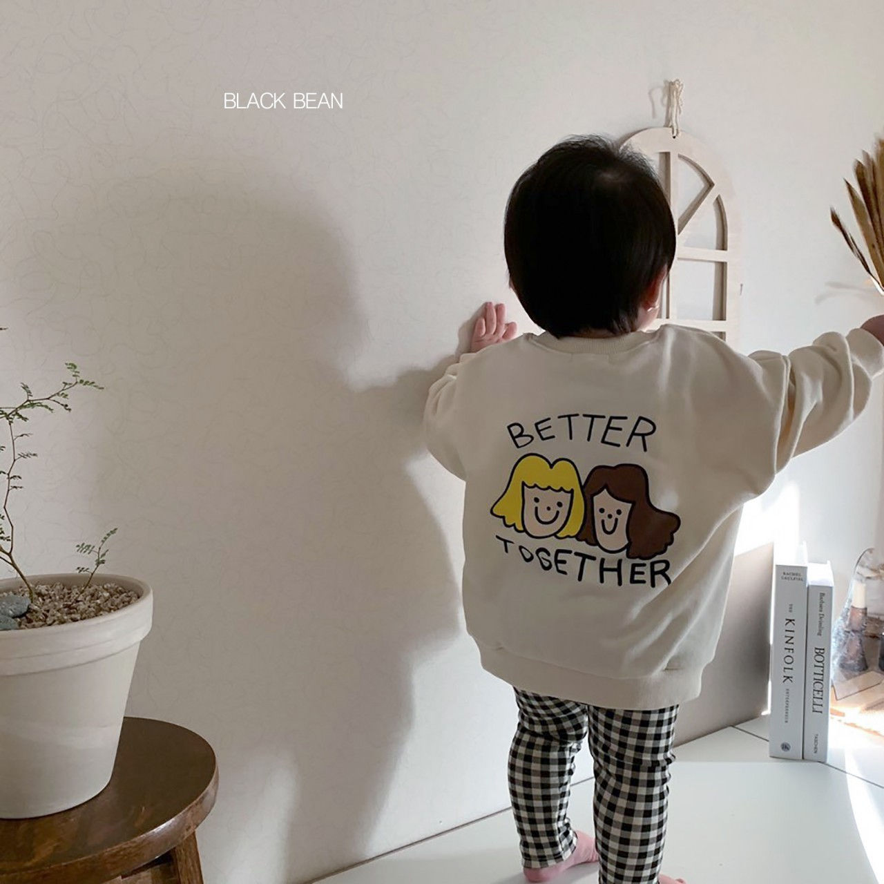 BLACK BEAN - Korean Children Fashion - #Kfashion4kids - Together Bebe Top Bottom Set - 10