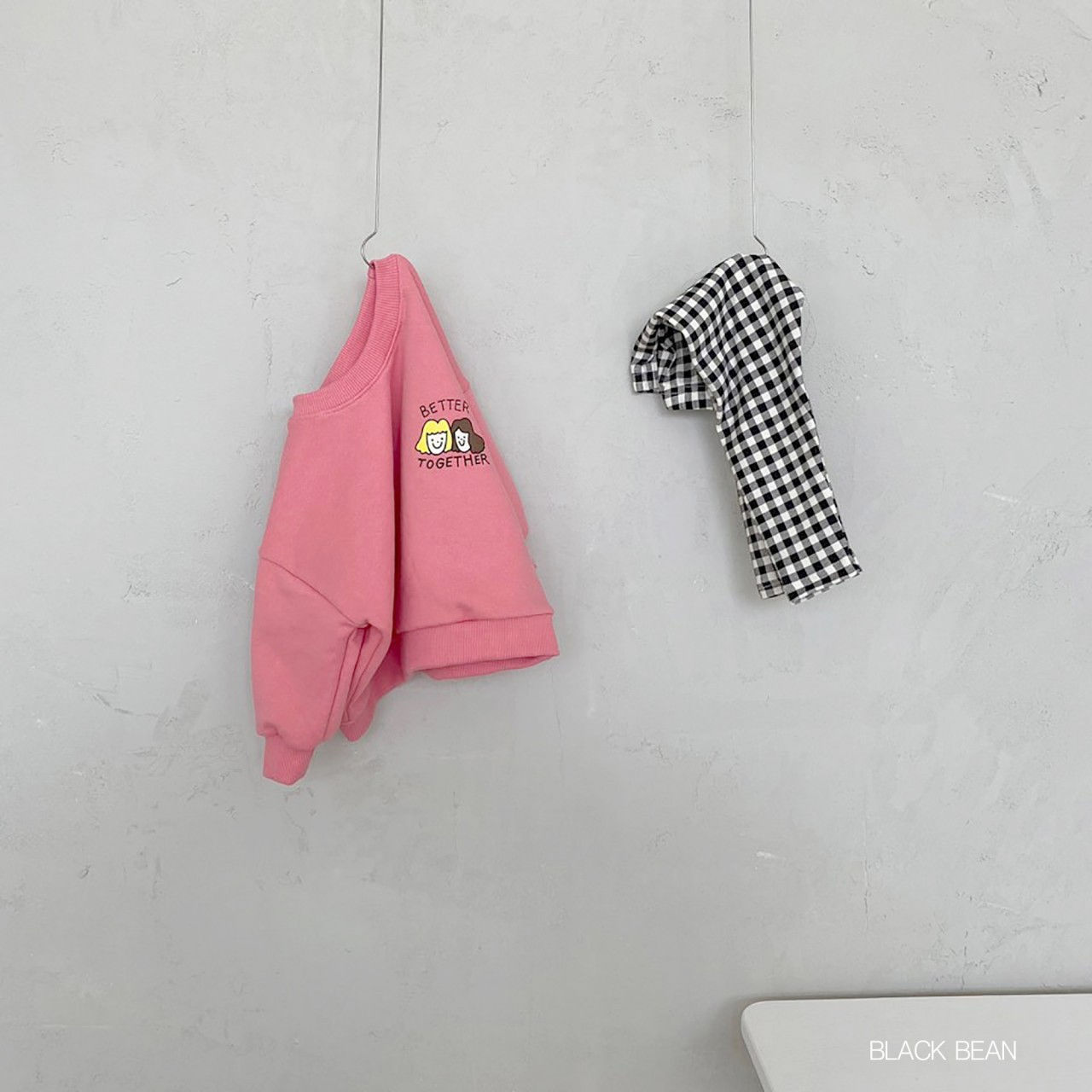 BLACK BEAN - Korean Children Fashion - #Kfashion4kids - Together Bebe Top Bottom Set - 11
