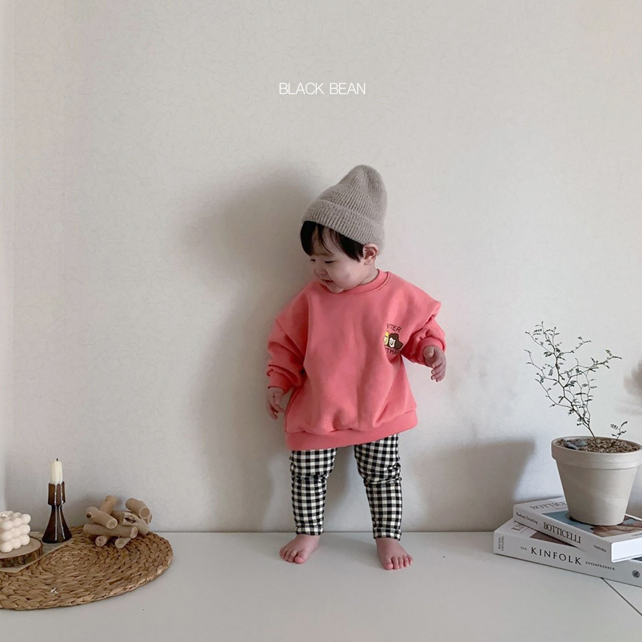 BLACK BEAN - Korean Children Fashion - #Kfashion4kids - Together Bebe Top Bottom Set - 5