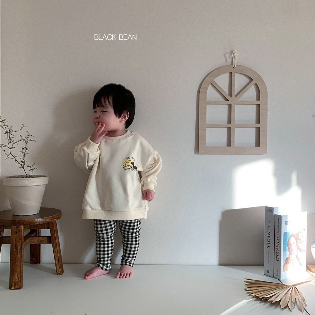 BLACK BEAN - Korean Children Fashion - #Kfashion4kids - Together Bebe Top Bottom Set - 9