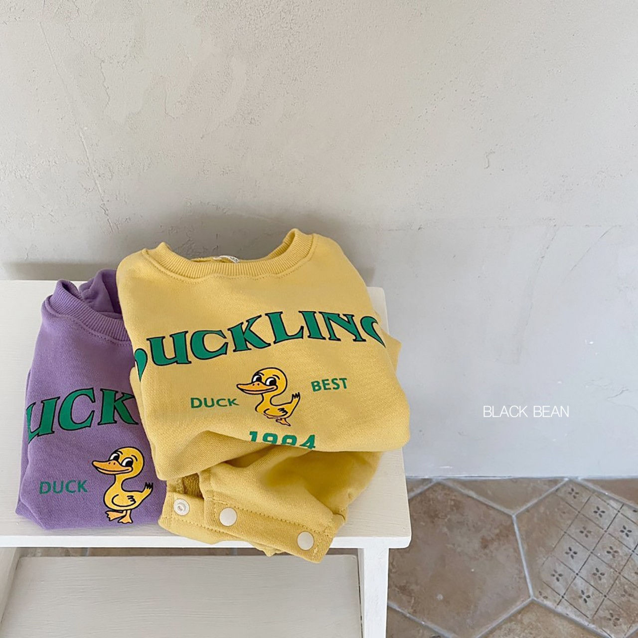BLACK BEAN - Korean Children Fashion - #Kfashion4kids - Duck Bodysuit