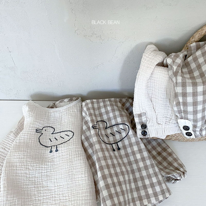 BLACK BEAN - Korean Children Fashion - #Kfashion4kids - Bian Top Bottom Set - 7