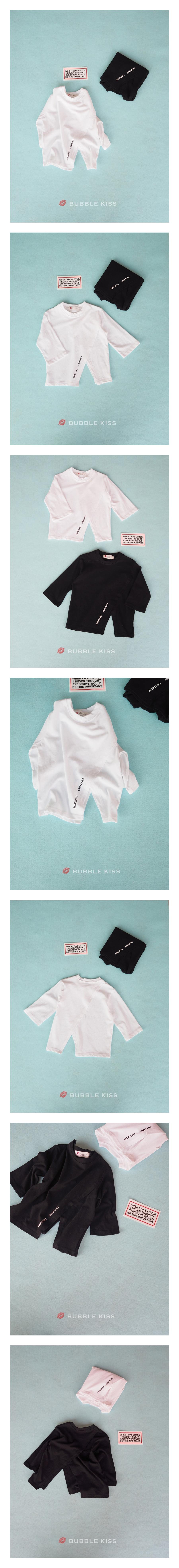 BUBBLE KISS - Korean Children Fashion - #Kfashion4kids - Slit Long Tee