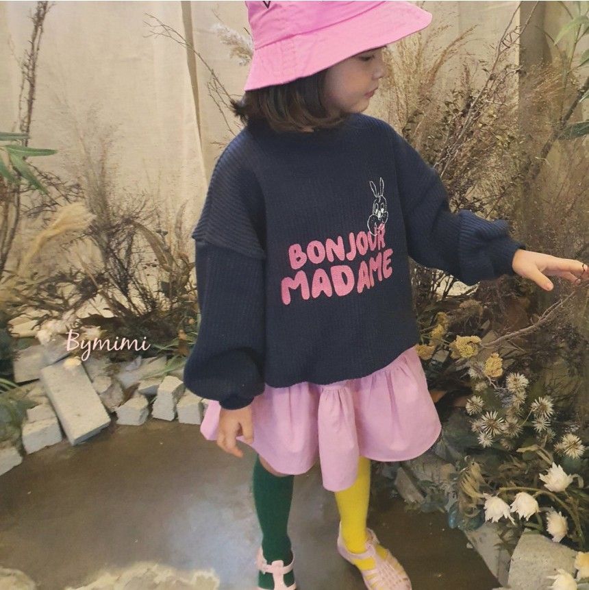 BYMIMI - Korean Children Fashion - #Kfashion4kids - Waffle Pullover