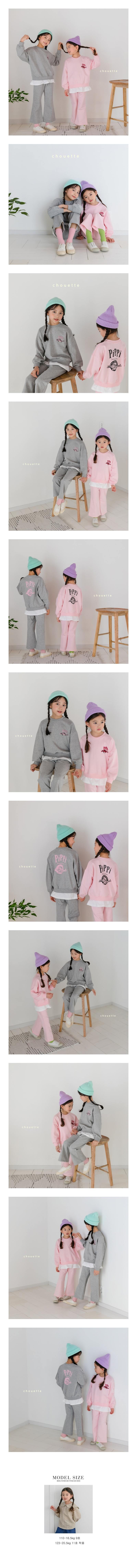 CHOUETTE - Korean Children Fashion - #Kfashion4kids - Pippi Top Bottom Set