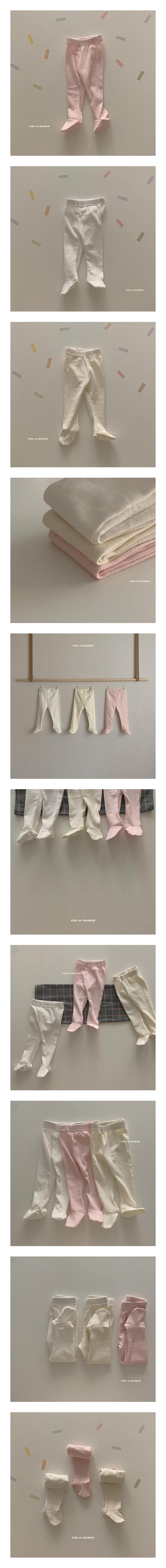 CIEL DE MAMAN - Korean Children Fashion - #Kfashion4kids - Basic Foot Leggings