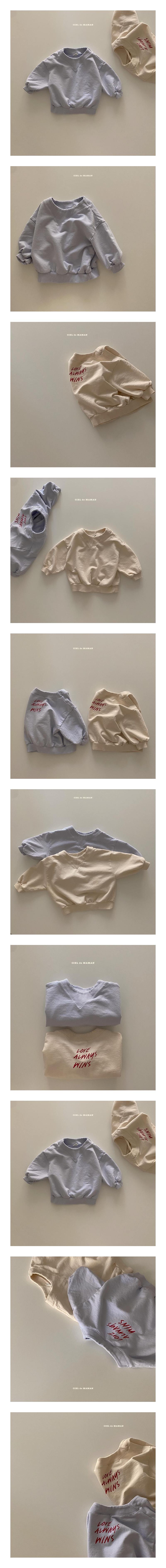 CIEL DE MAMAN - Korean Children Fashion - #Kfashion4kids - Lettering Sweatshirt