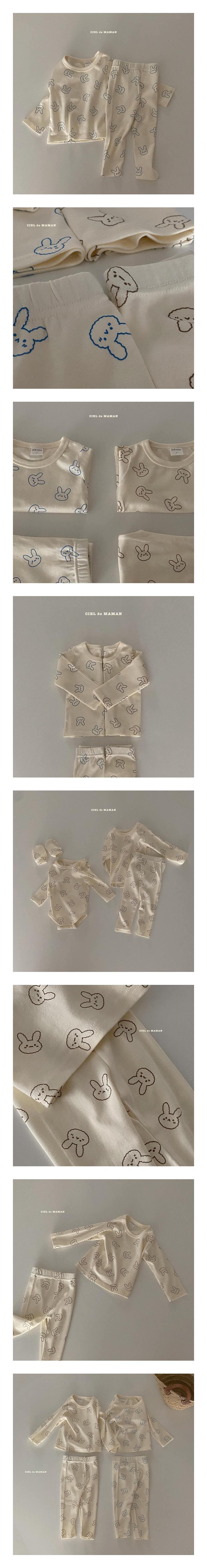 CIEL DE MAMAN - Korean Children Fashion - #Kfashion4kids - Rabbit Easywear