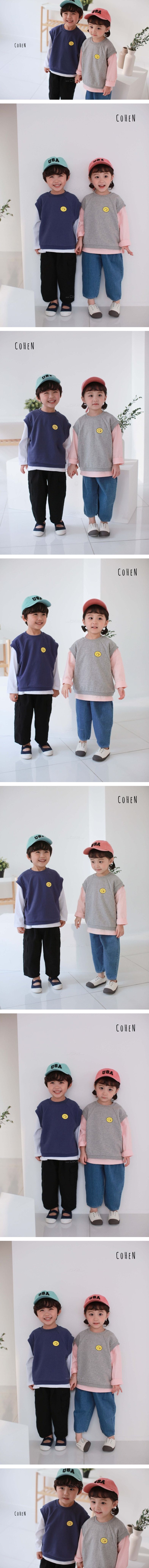 COHEN - Korean Children Fashion - #Kfashion4kids - Smile Vest