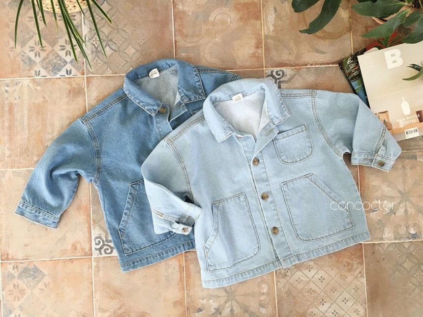 CONCOCTER - Korean Children Fashion - #Kfashion4kids - Tutu Long Denim Jacket
