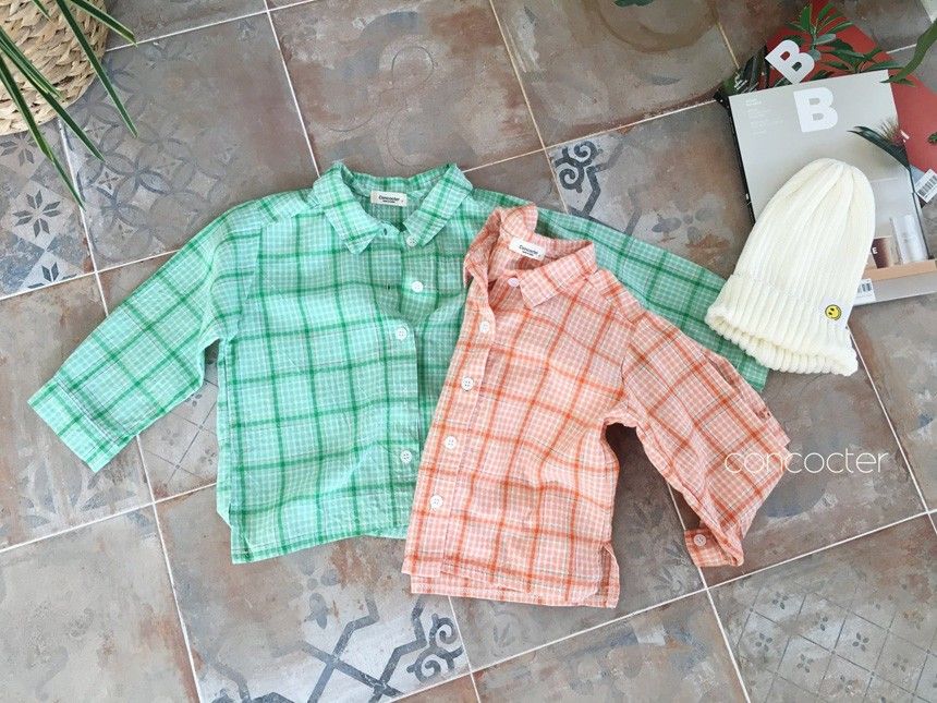 CONCOCTER - Korean Children Fashion - #Kfashion4kids - Check Shirt