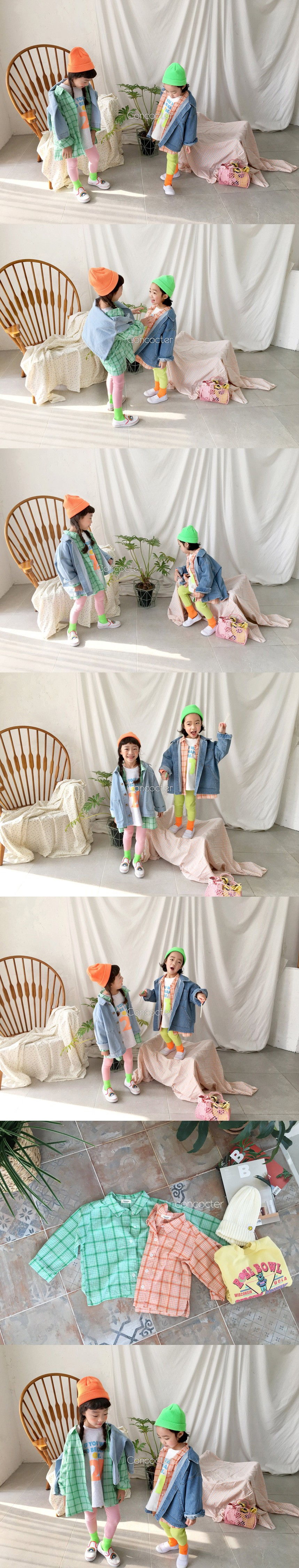 CONCOCTER - Korean Children Fashion - #Kfashion4kids - Check Shirt - 2