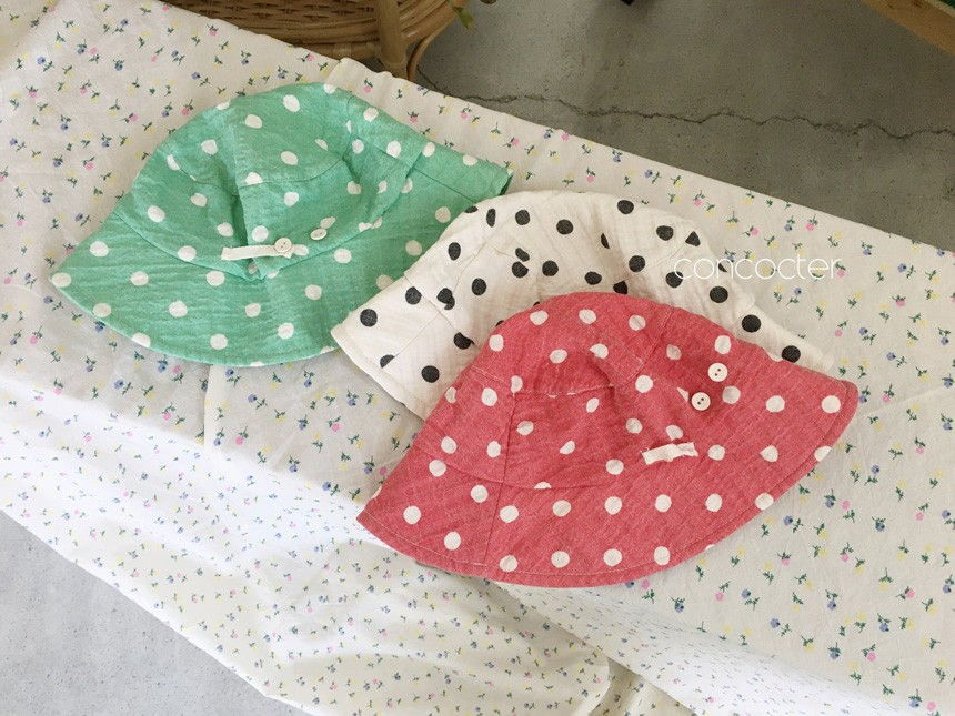 CONCOCTER - Korean Children Fashion - #Kfashion4kids - Dot Bucket Hat