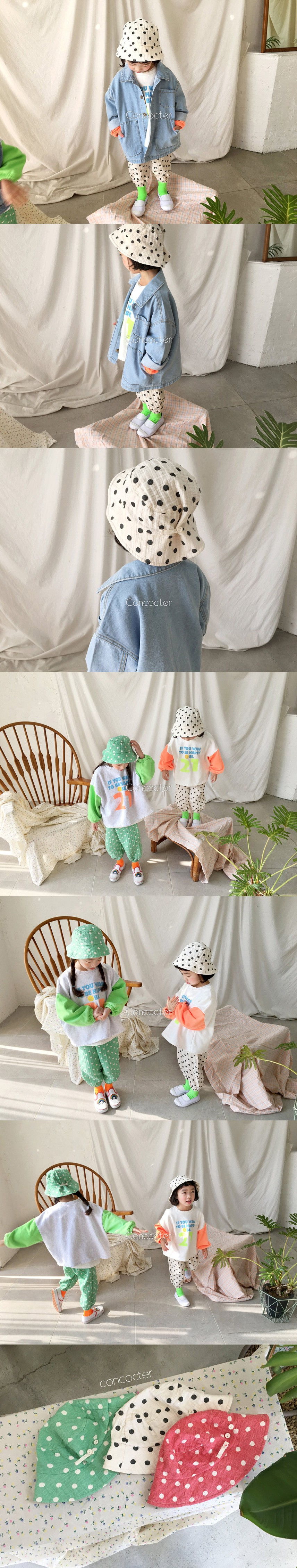 CONCOCTER - Korean Children Fashion - #Kfashion4kids - Dot Bucket Hat - 2