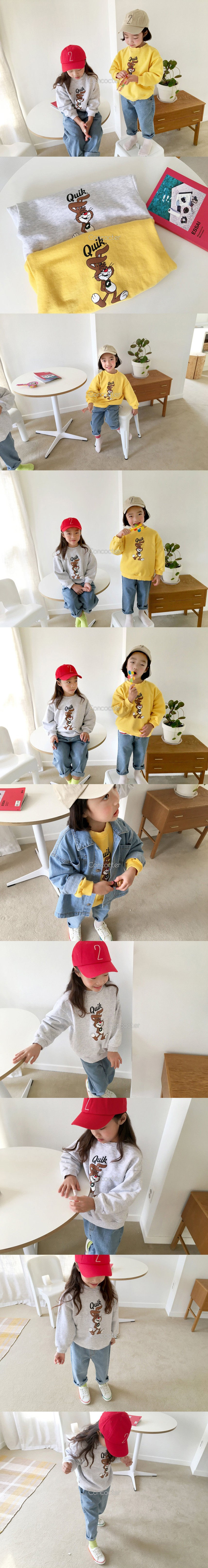 CONCOCTER - Korean Children Fashion - #Kfashion4kids - Quik Bunny Sweatshirt - 2