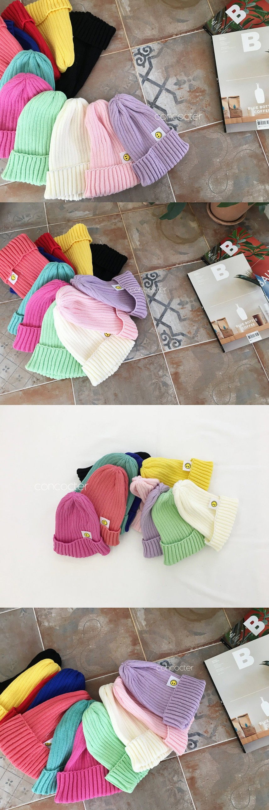 CONCOCTER - Korean Children Fashion - #Kfashion4kids - Smile Knit Beanie - 2
