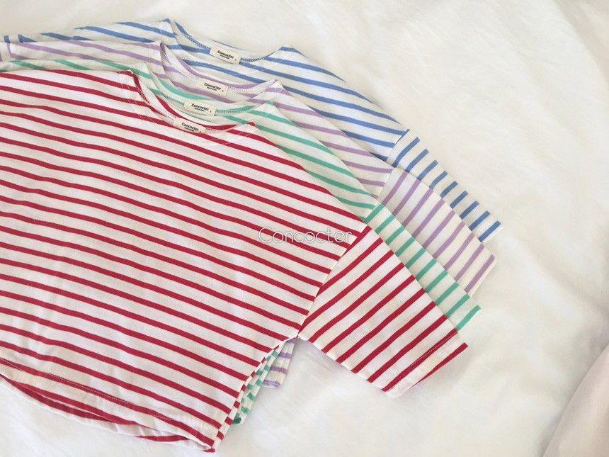 CONCOCTER - Korean Children Fashion - #Kfashion4kids - Soft Stripe Tee