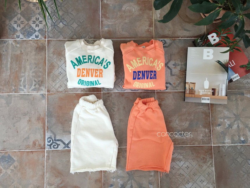 CONCOCTER - Korean Children Fashion - #Kfashion4kids - Denver Top Bottom Set