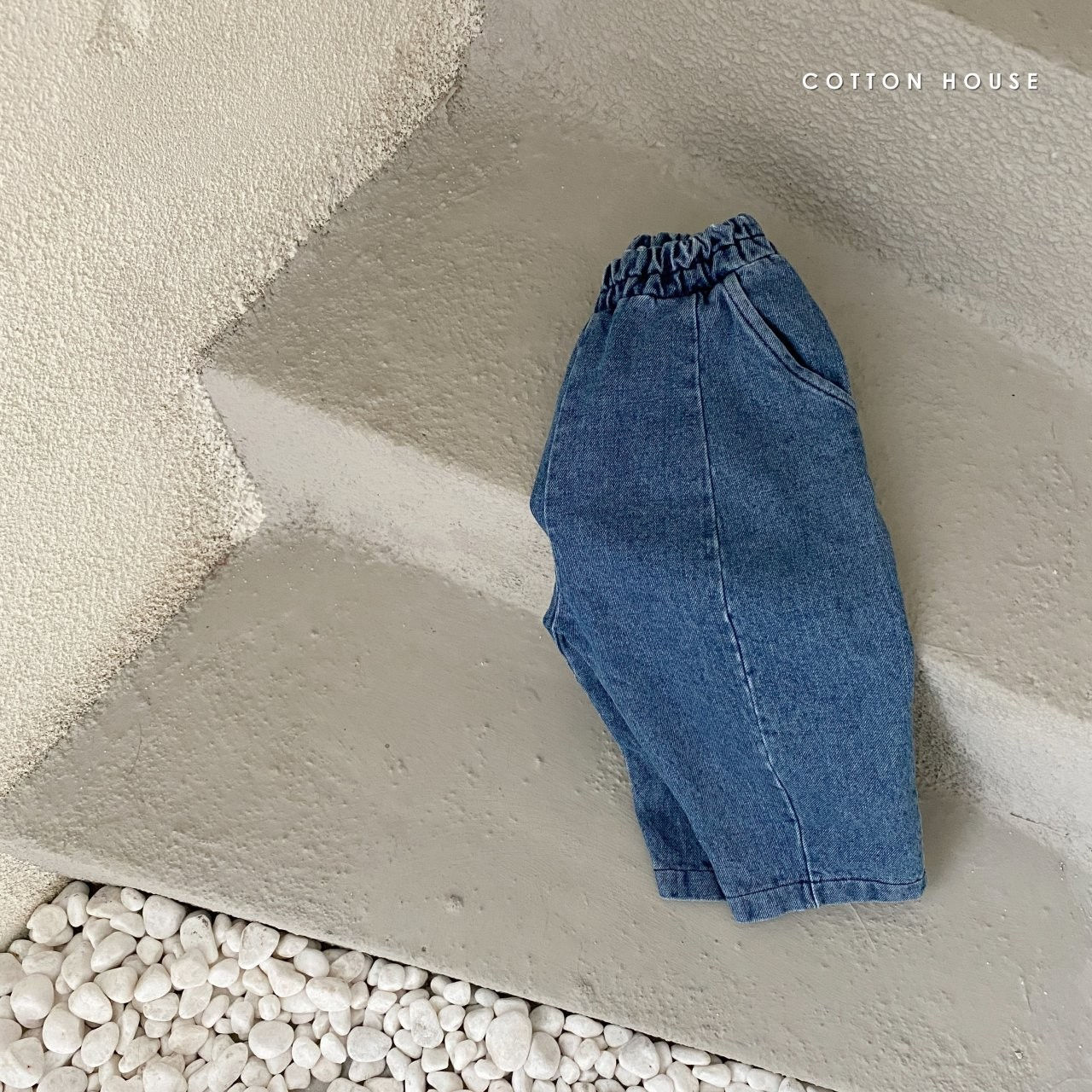 COTTON HOUSE - Korean Children Fashion - #Kfashion4kids - Slit Denim Pants