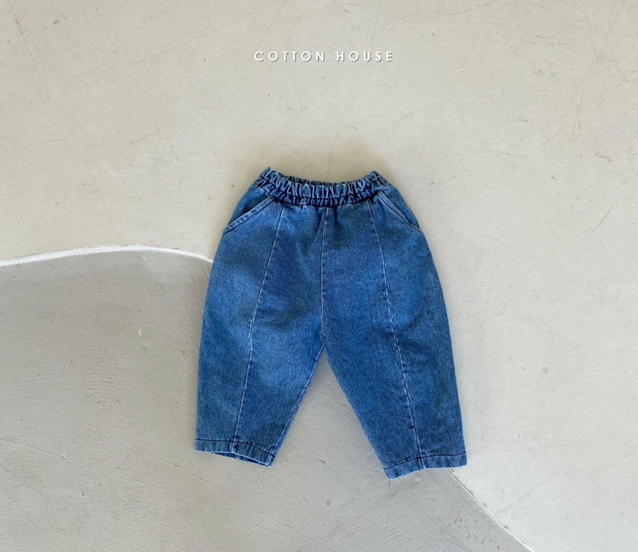 COTTON HOUSE - Korean Children Fashion - #Kfashion4kids - Slit Denim Pants - 9
