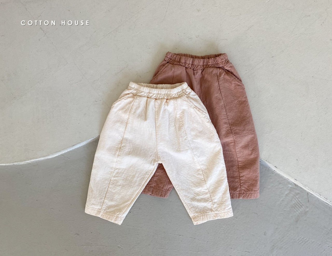 COTTON HOUSE - Korean Children Fashion - #Kfashion4kids - Cozy Slit Pants
